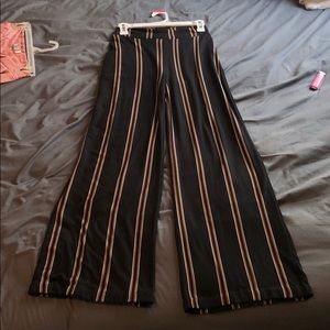 High waisted striped pants